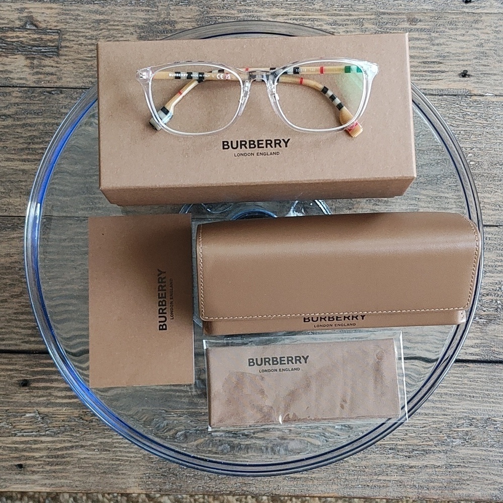 New Burberry Transparent Frame BE2371D - Picture 3 of 16